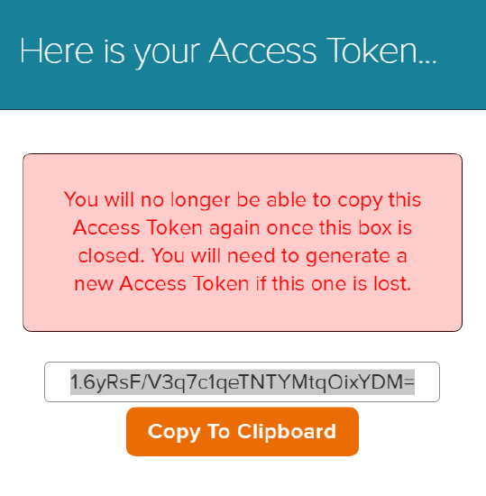 Access Token App Page