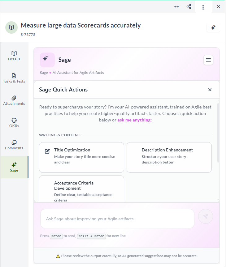 Agile Insight Manager