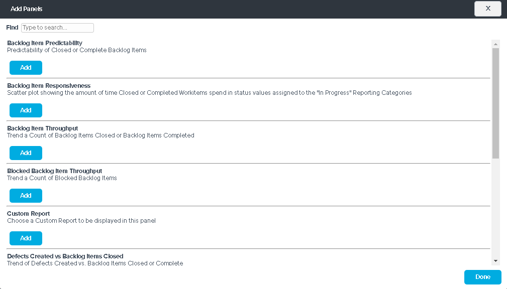 Adding Analytics Panel