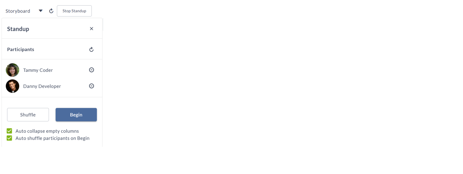 Daily Standup Auto Shuffle