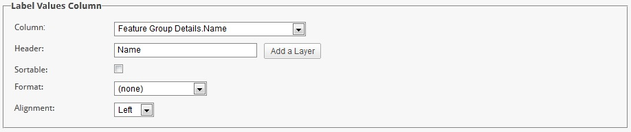 Crosstab Label Values columns