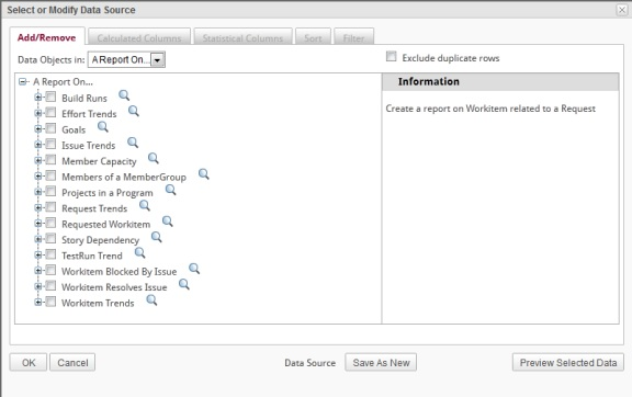 Modify Data Source dialog