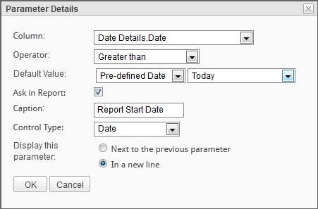 Parameter Details Dialog