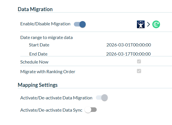 Data migration options