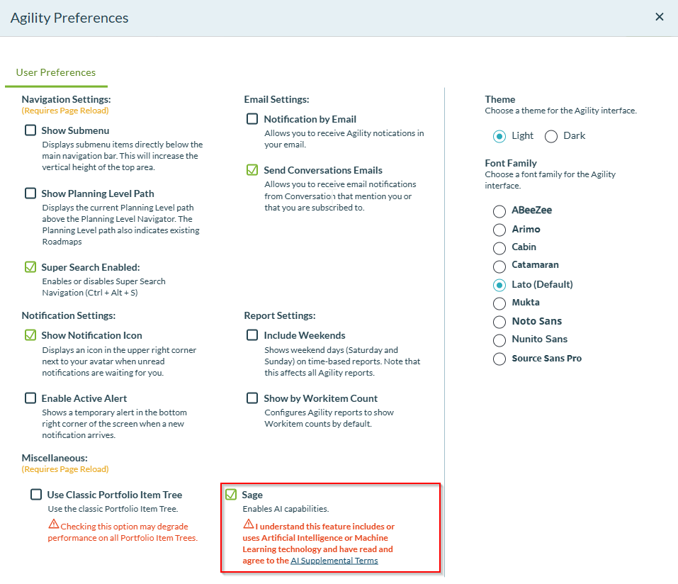 Enable Agile Insight Manager