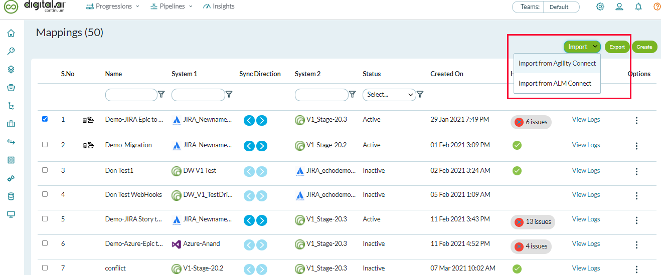 Import Mapping