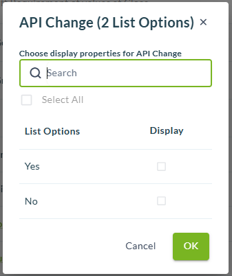 List Values