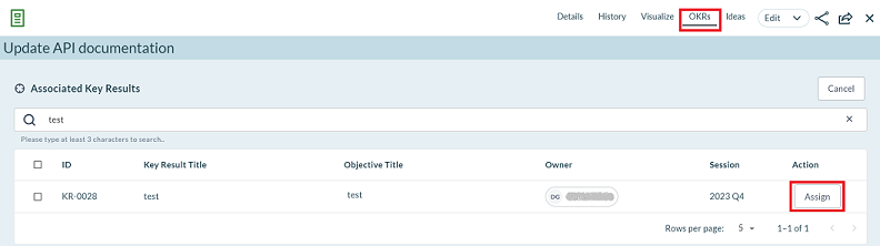 OKR Assign