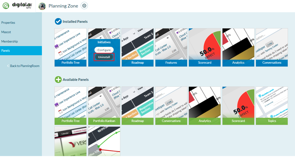 PlanningRoom-Panel-Uninstall