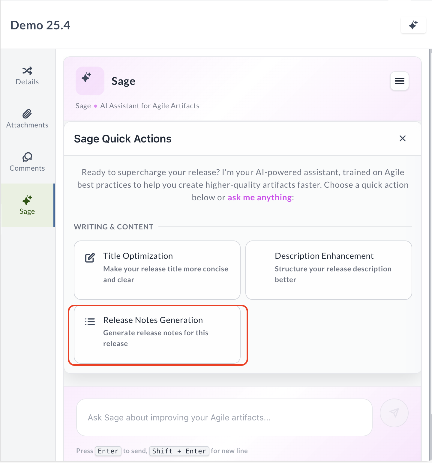 Release Notes Generation