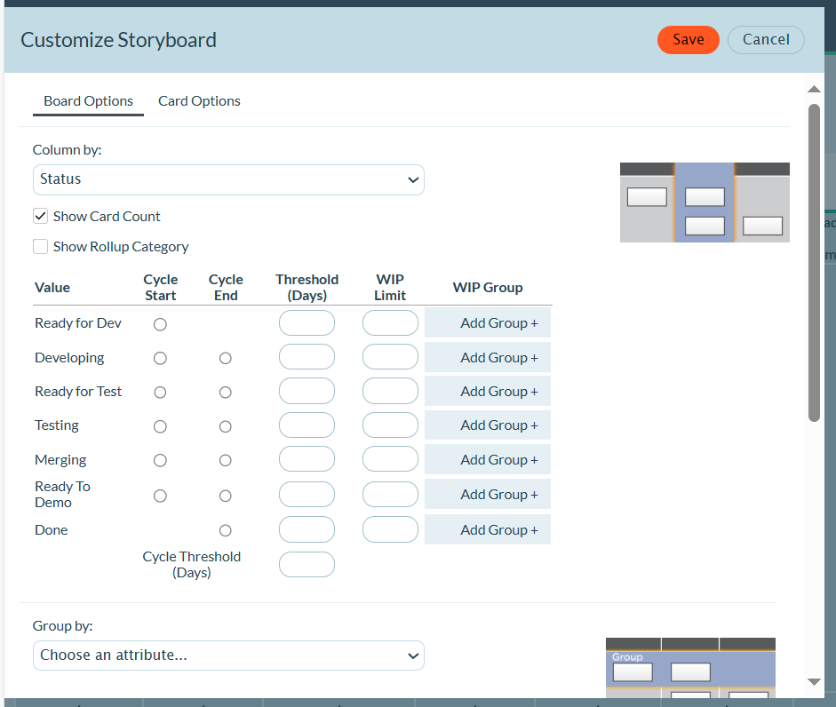 Set Up WIP Limits on Team Storyboard