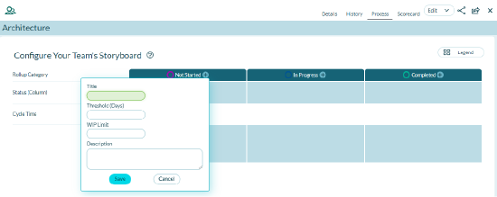 Configure team status values