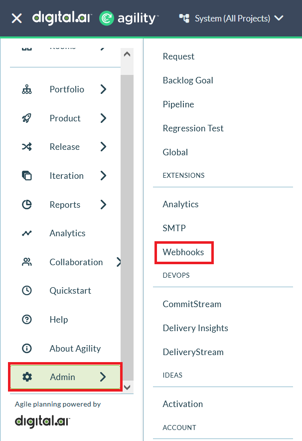 Outbound Webhook Creation