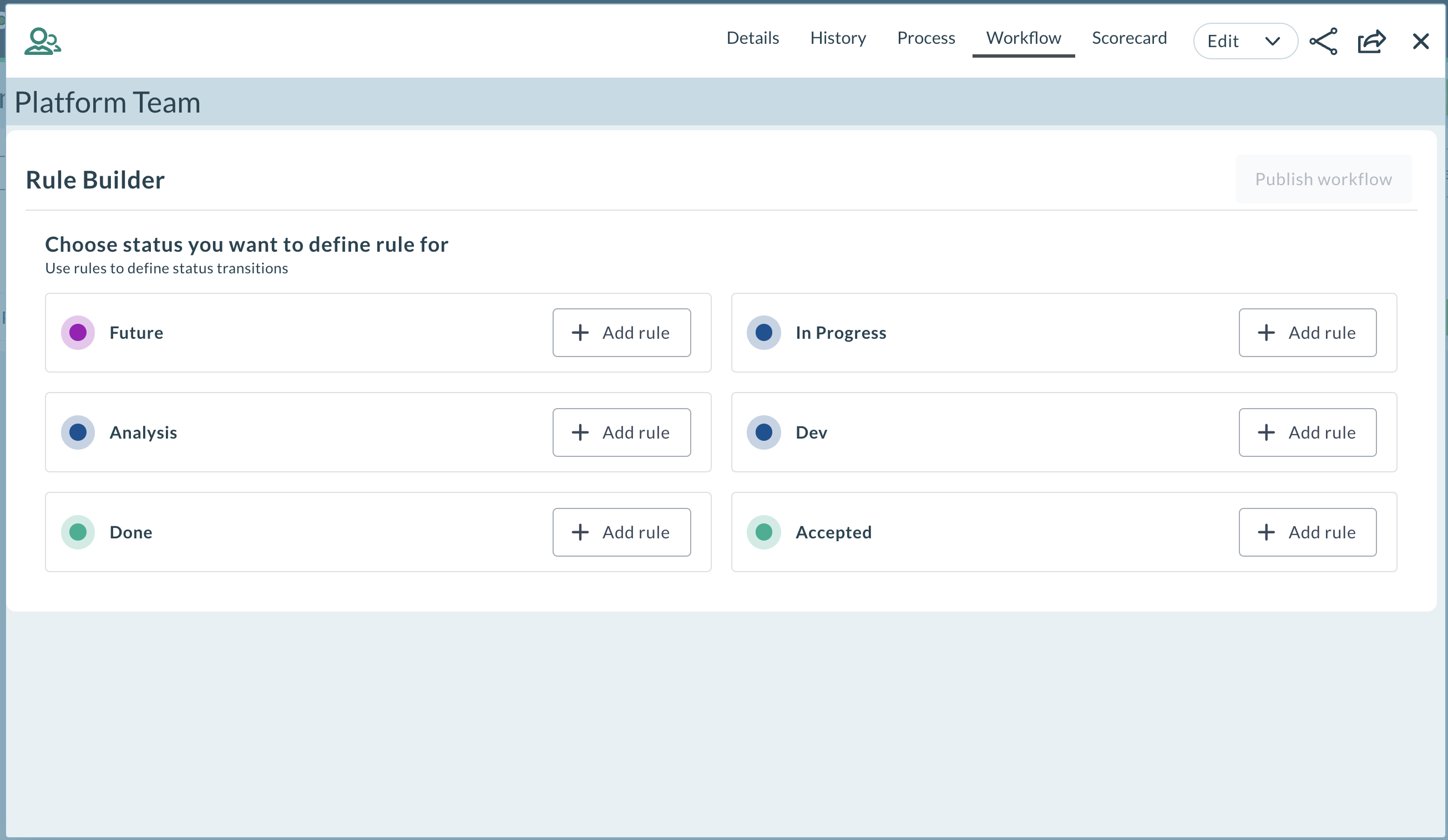 Workflow Rule Builder