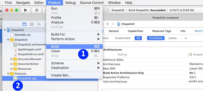 Build and output application