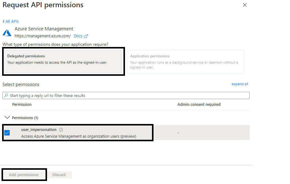 Azure ARM application configuration
