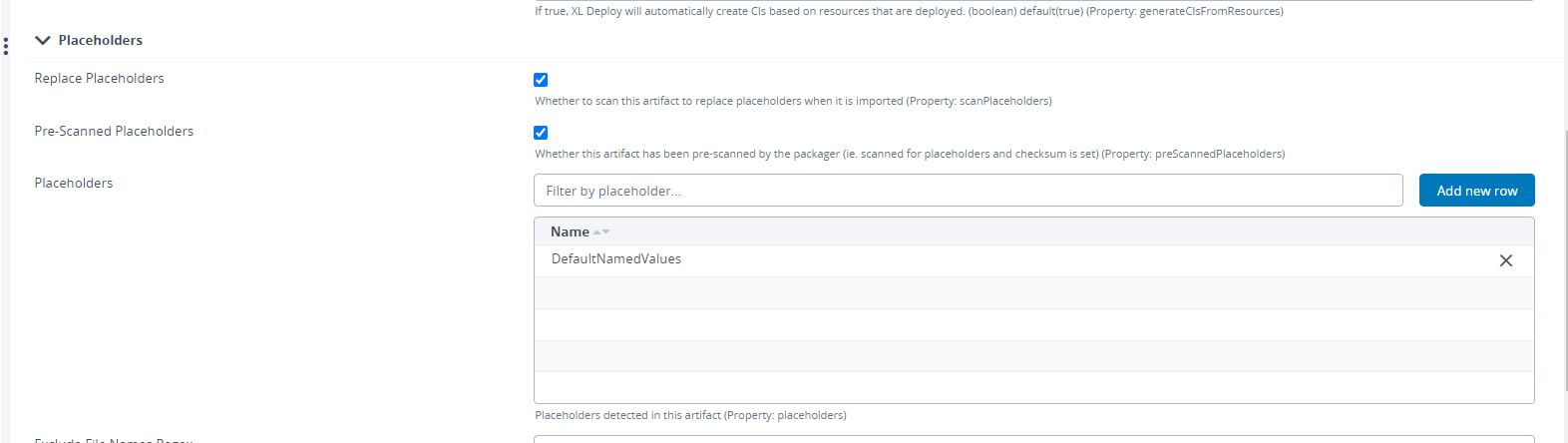 Azure Add Placefolder