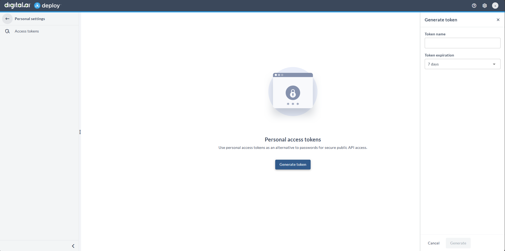 Creating a Personal Access Token