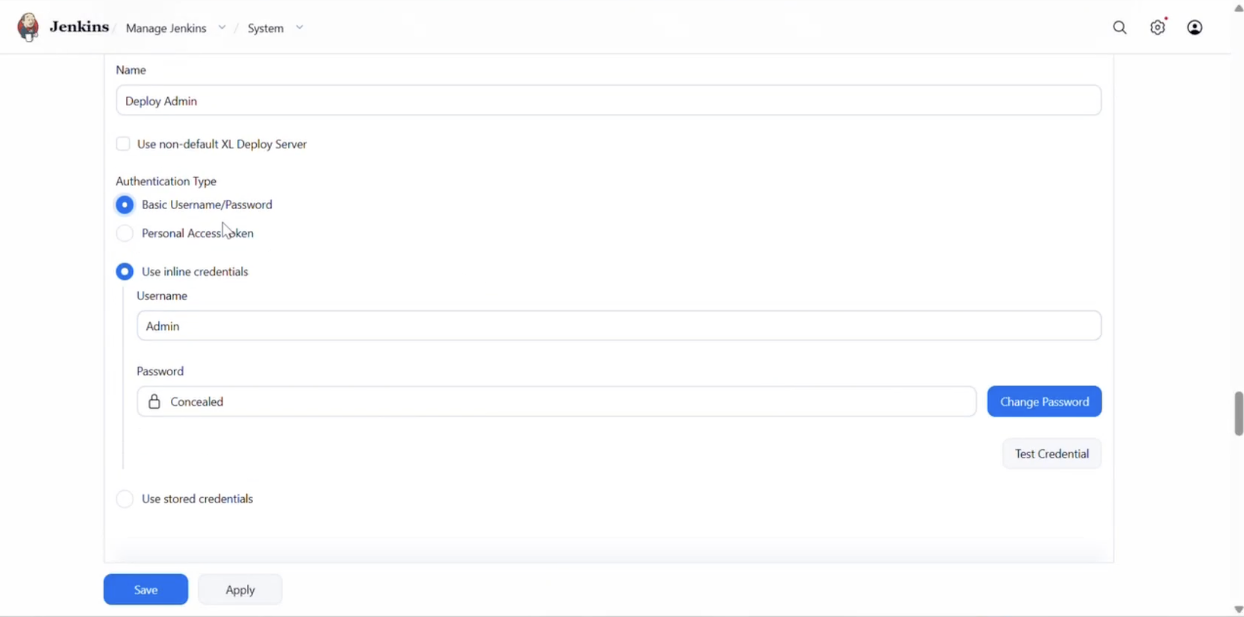 Basic Auth with inline credentials