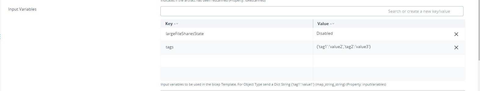 Deploy Azure Bicep Template- Input Variables