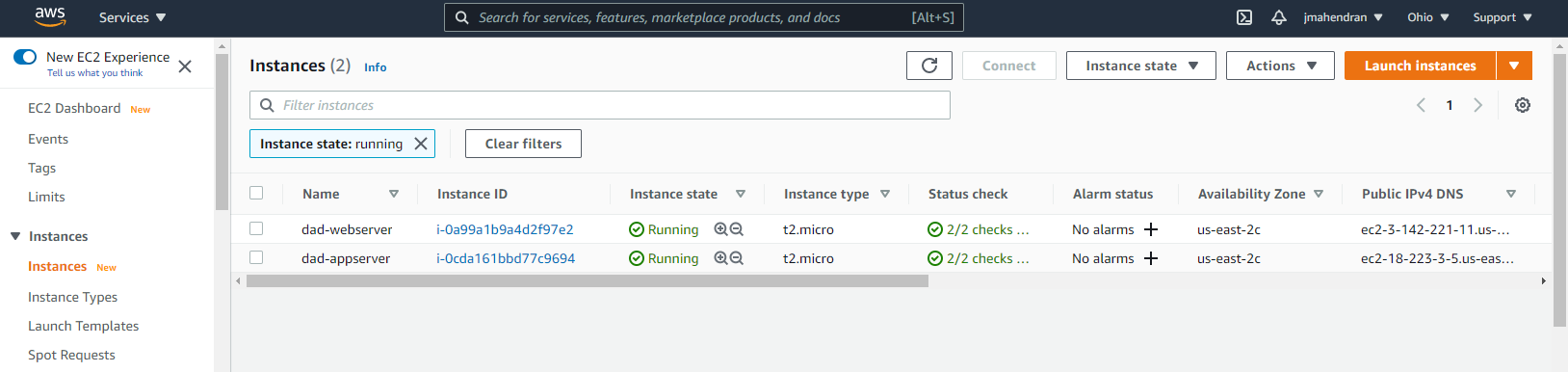 AWS EC2 servers