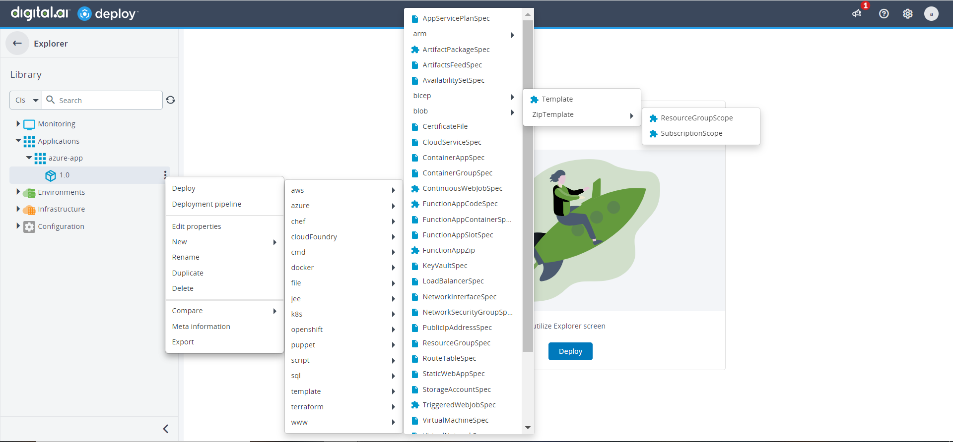 Deploy Azure Bicep Template- Fields