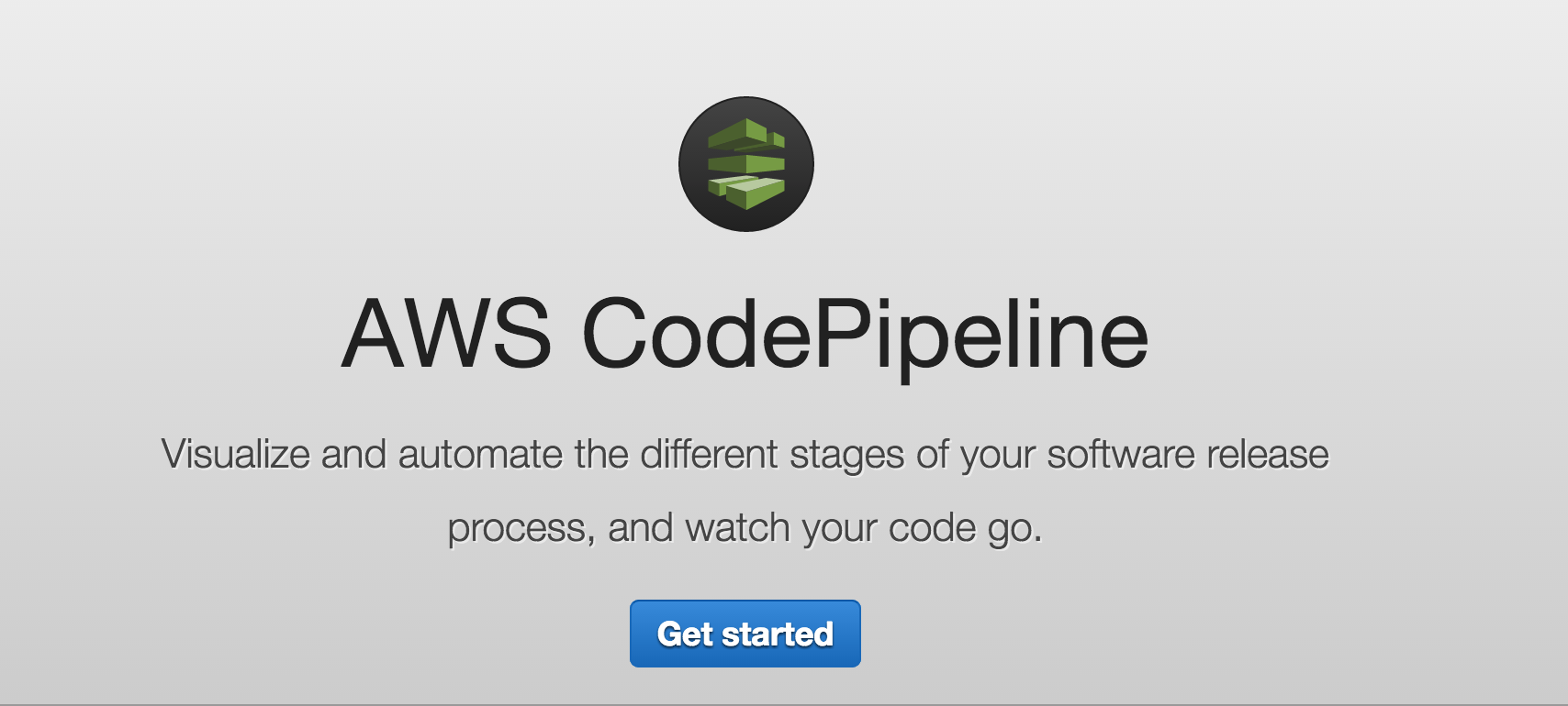 AWS CodePipeline homepage