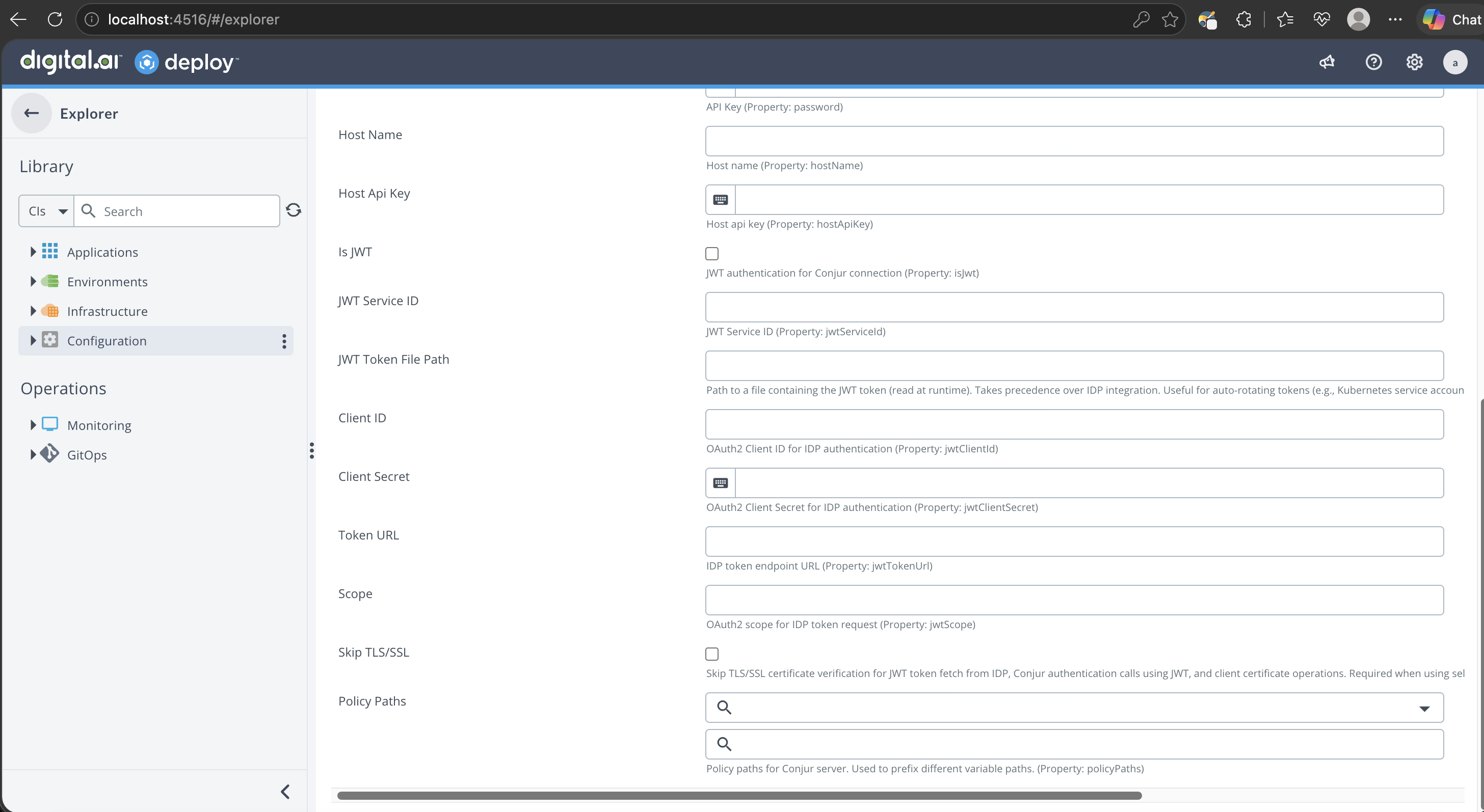 Configure JWT authentication