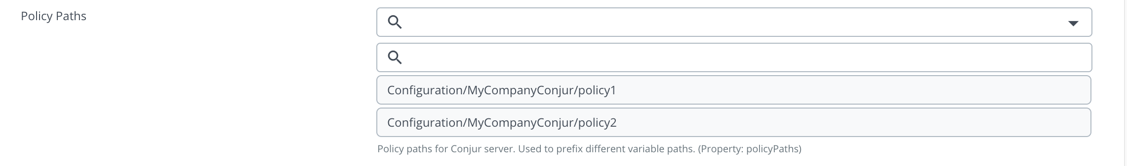 Conjur policies
