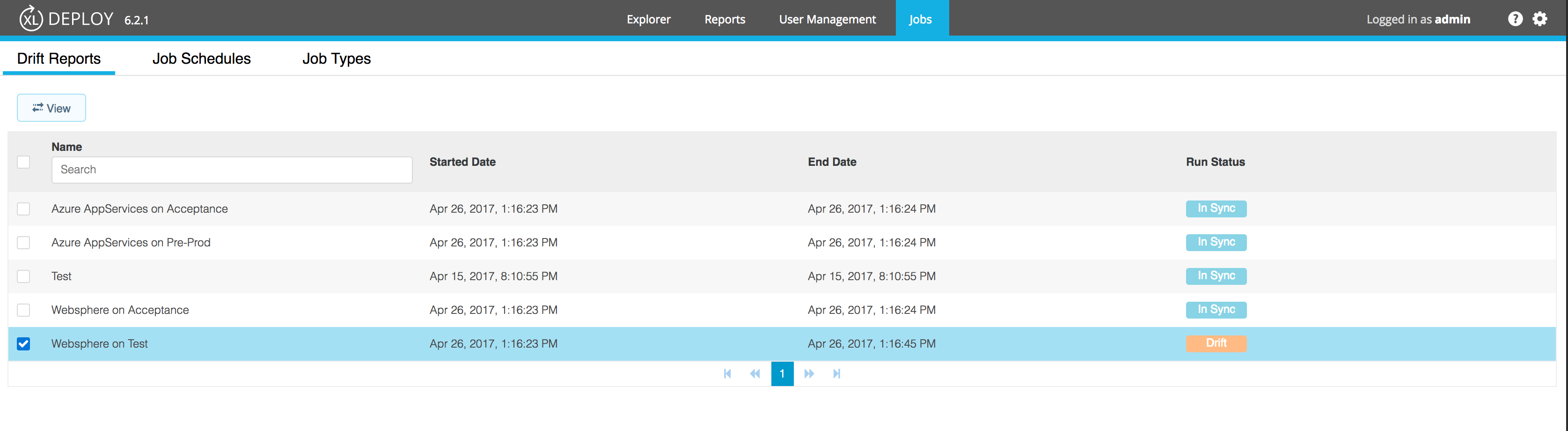 Drift Reports