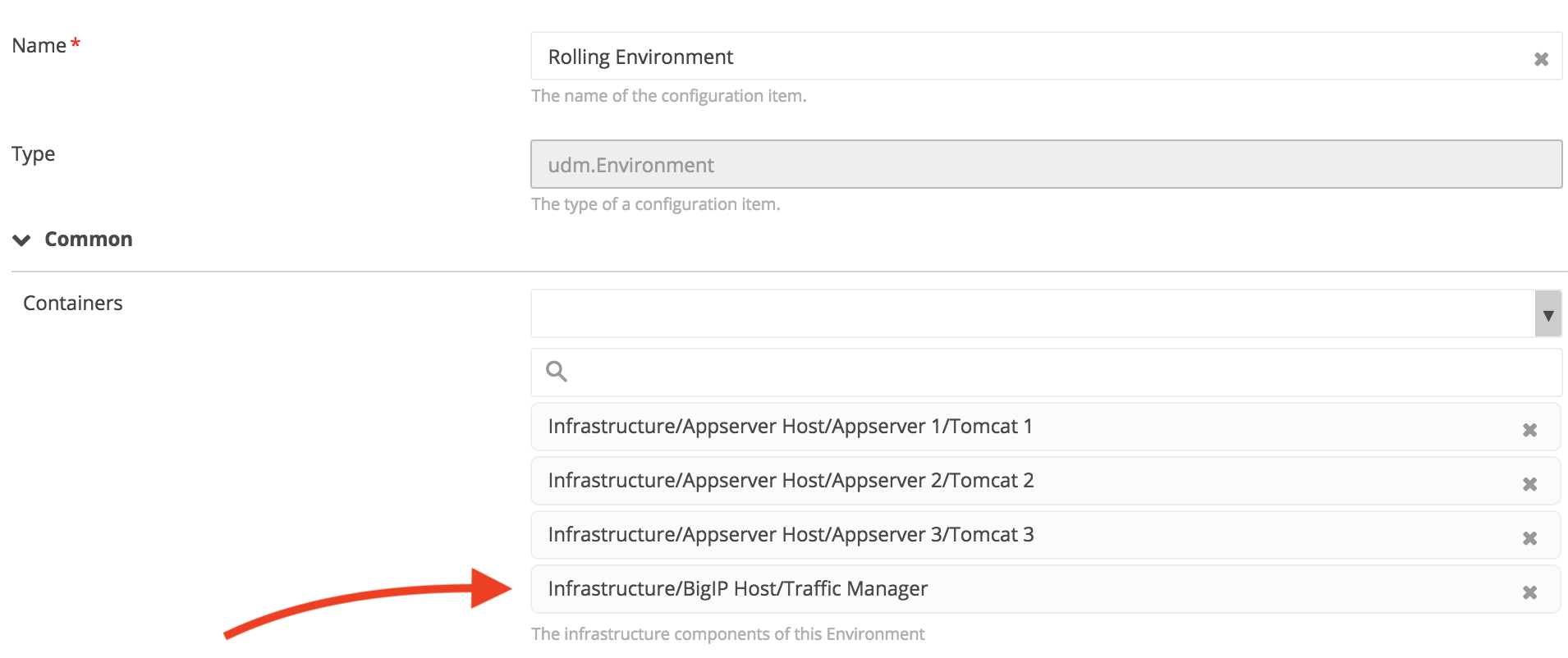 Environment with load balancer