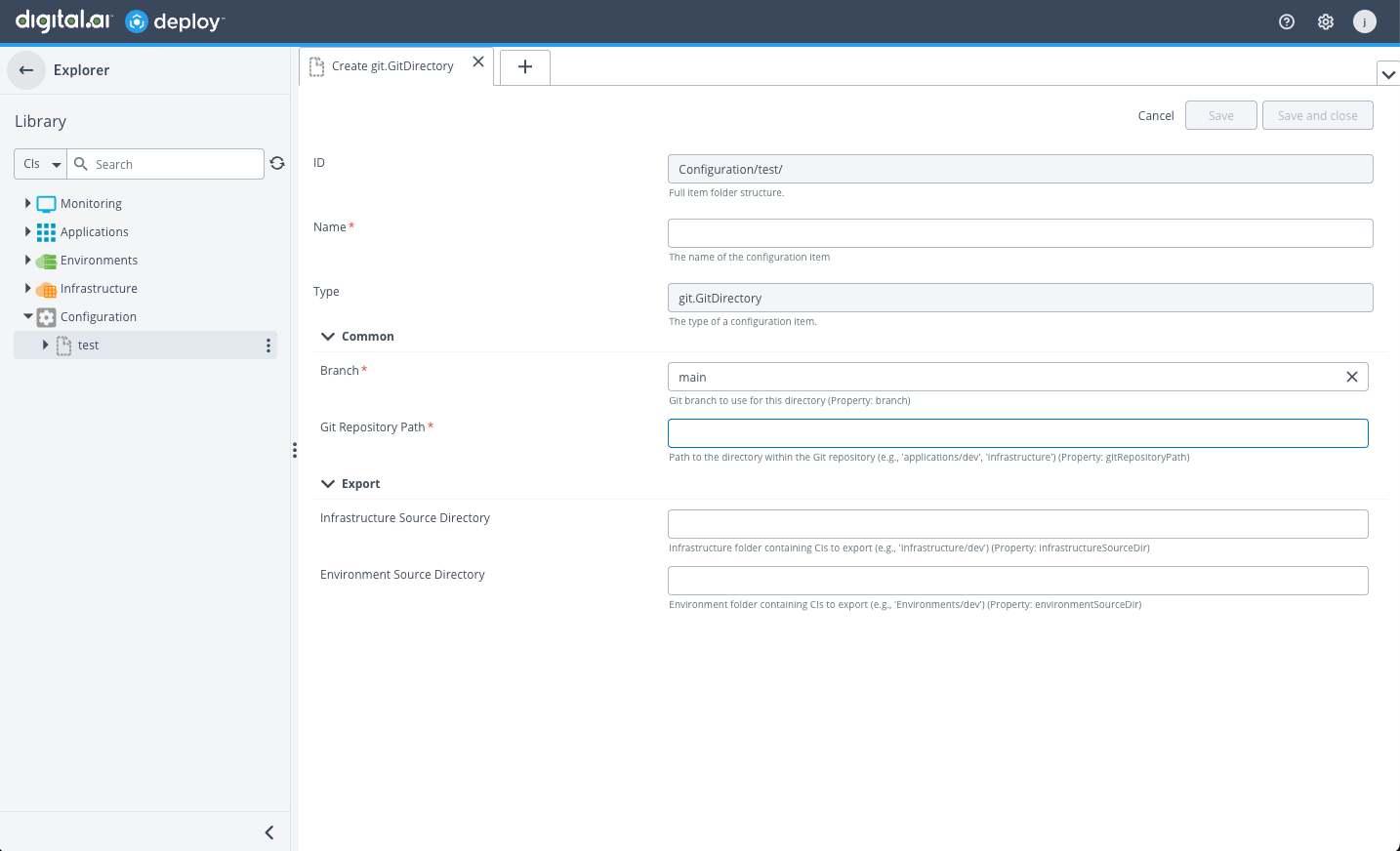 GitOps Git Directory Config