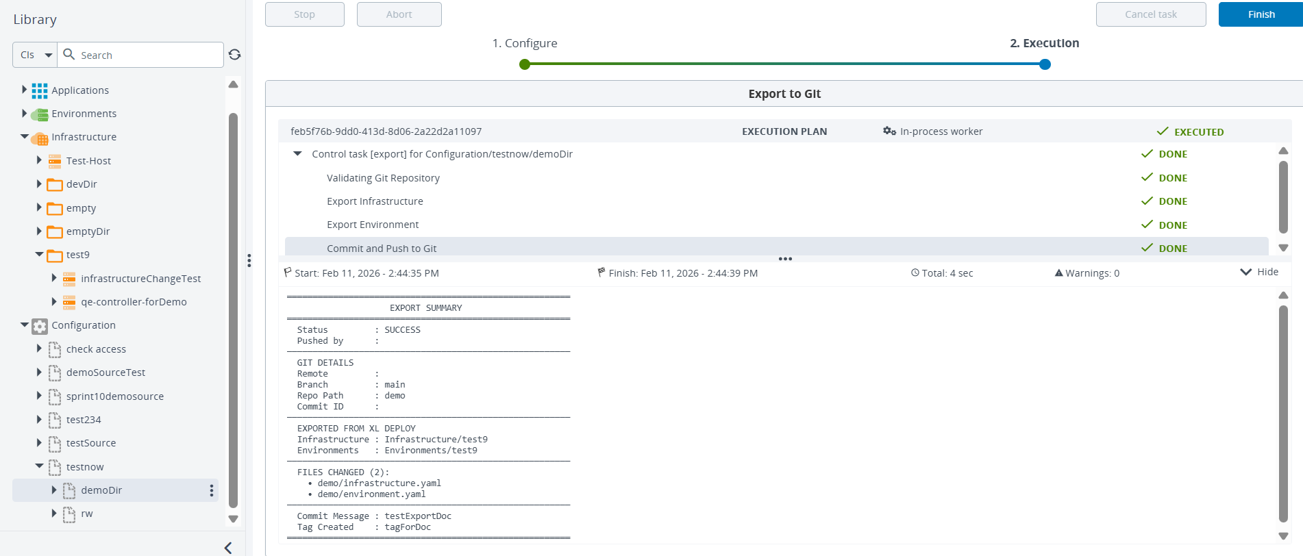 GitOps Export Success