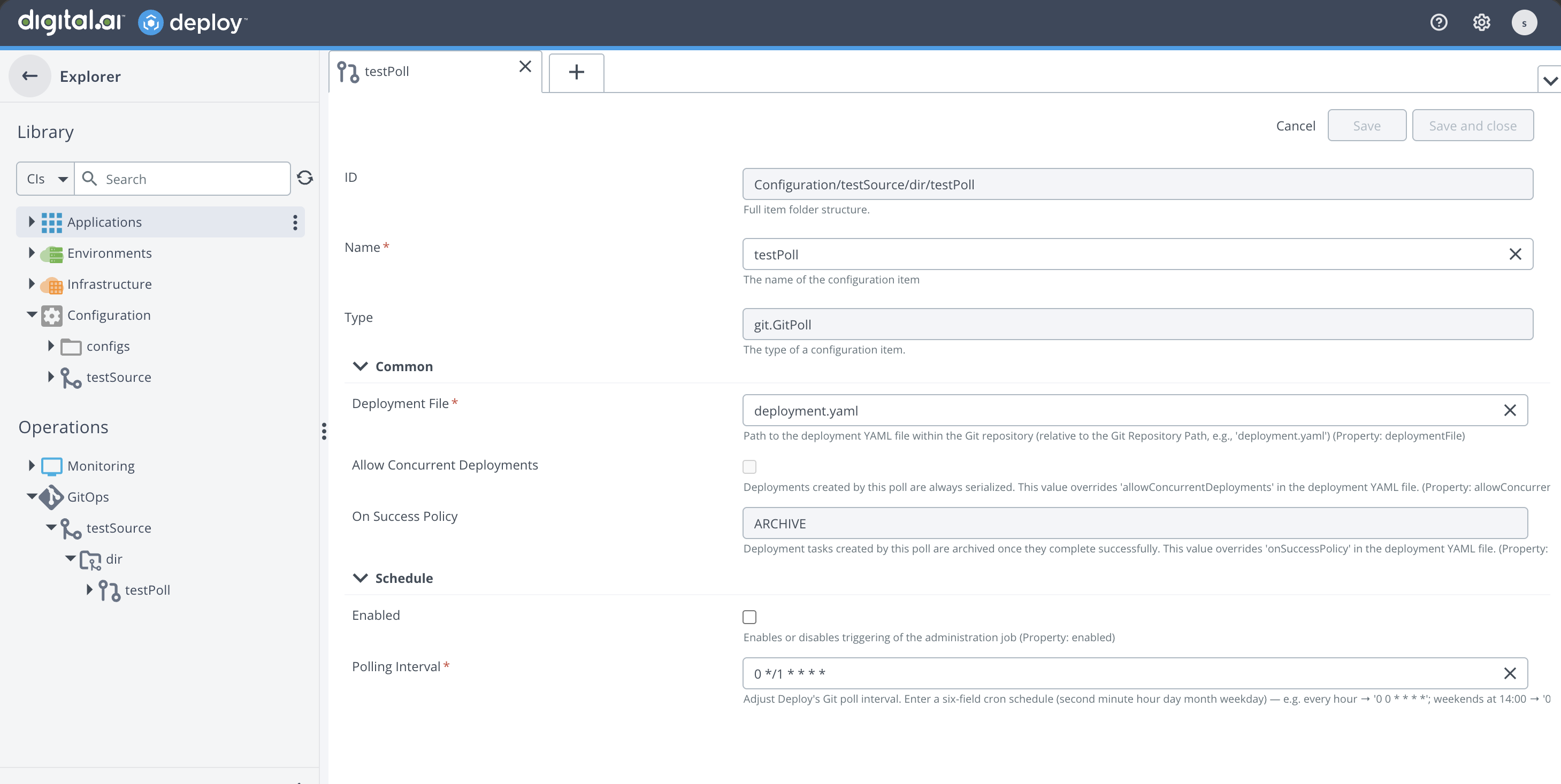 Gitpoll config
