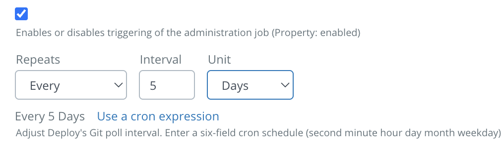Cron expression view