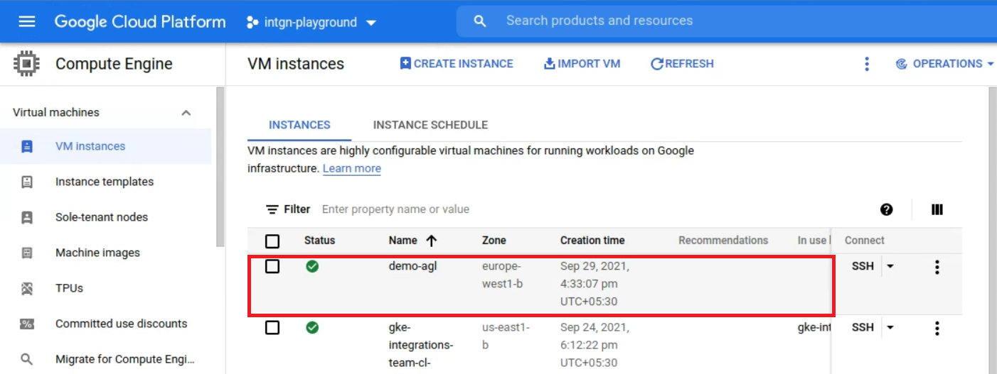 Configure Instance Spec