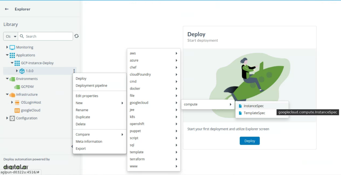 Configure Instance Spec