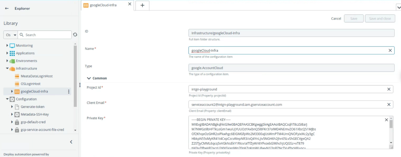 Configure Instance Spec