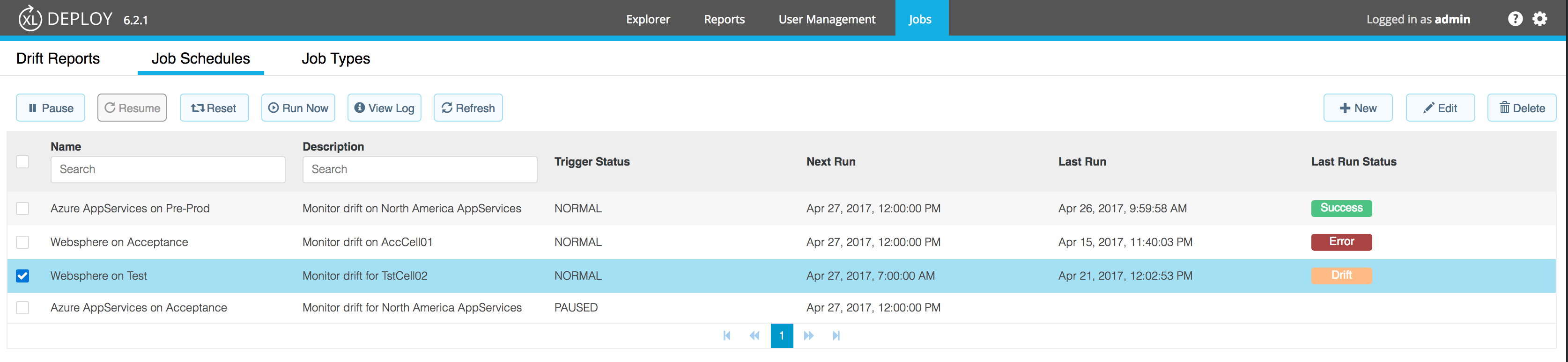 Job Schedules