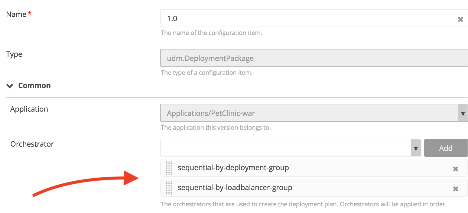 Orcherstrators on deployment package