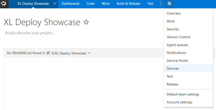 Deploy Showcase Services