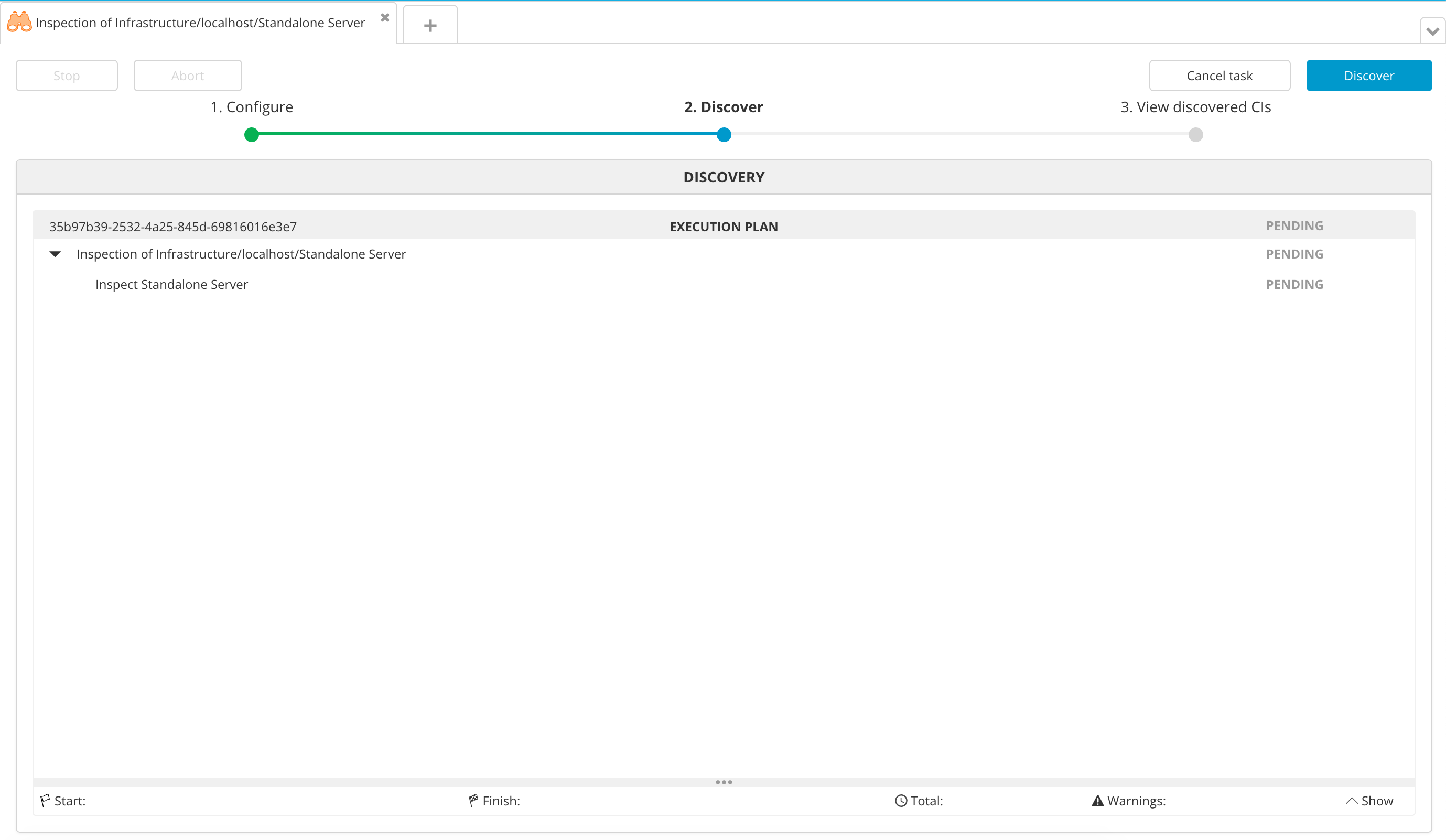 JBoss EAP Standalone discovery plan