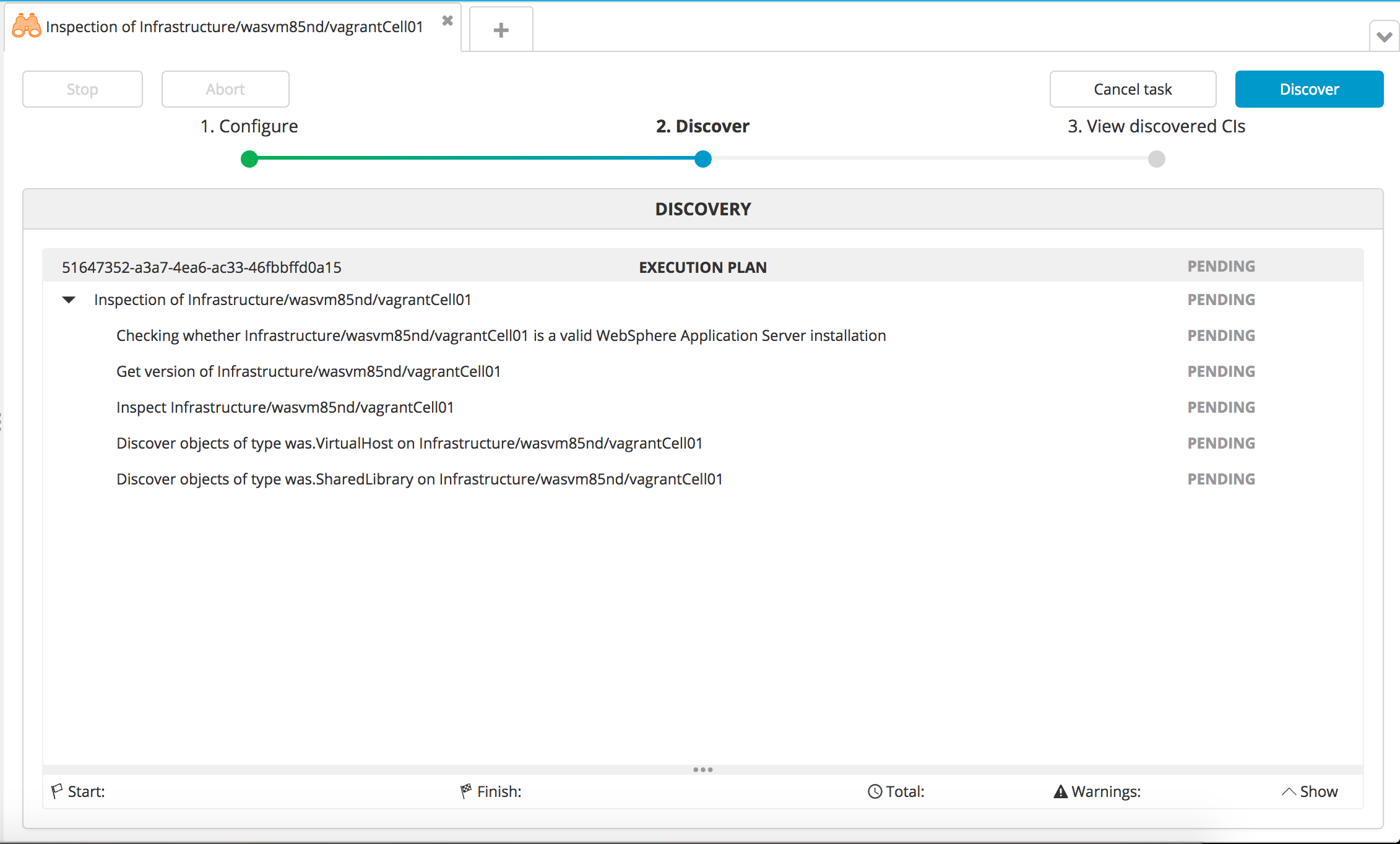 Sample discovery steps