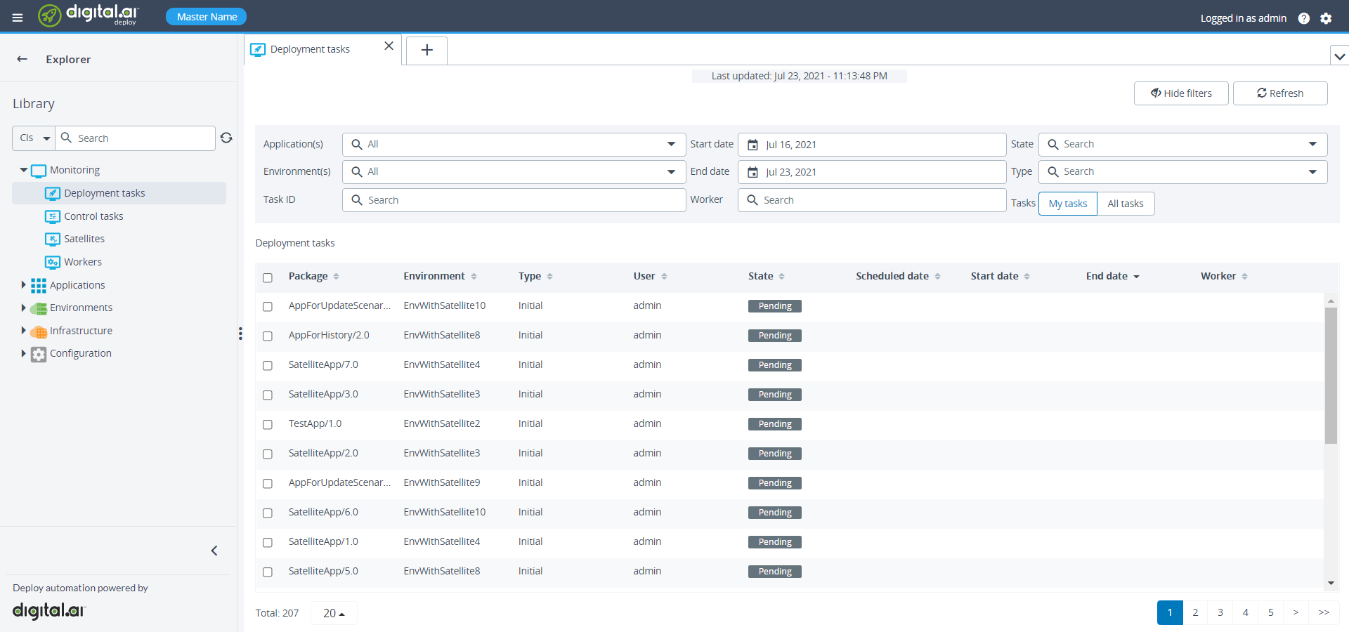 Schedule Monitoring