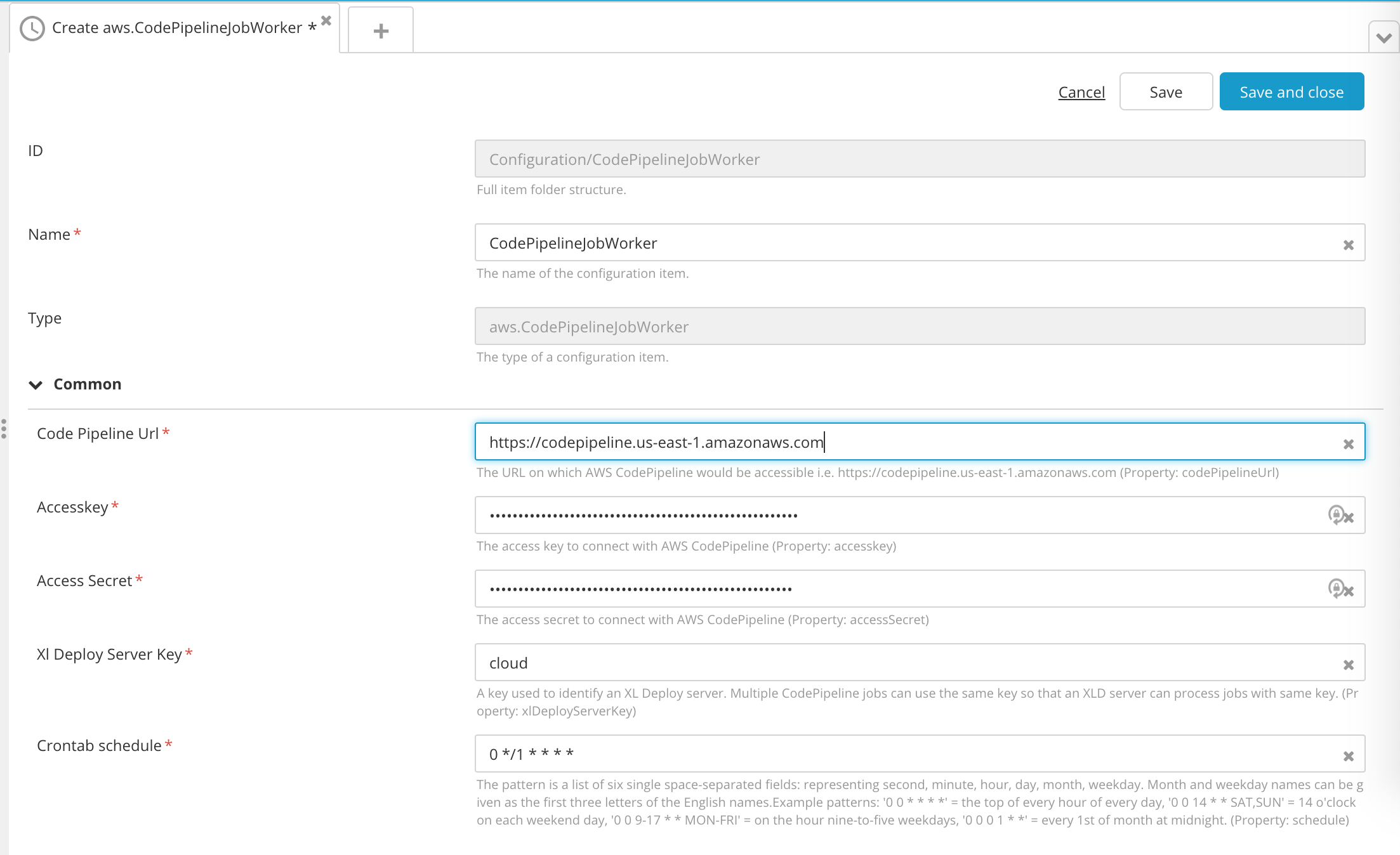 Configure awscodepipeline.CodePipelineJobWorker