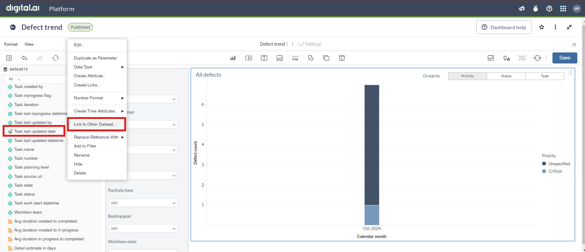 Blending dataset