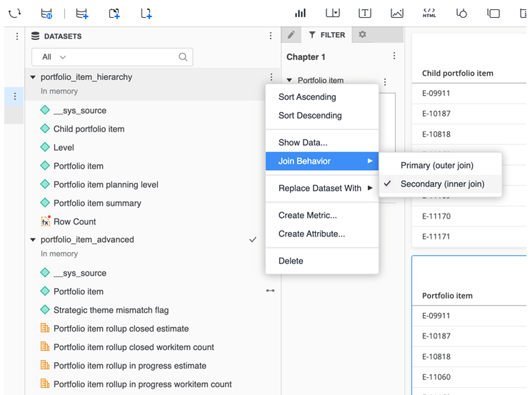 Blending of Hierarchical Datasets