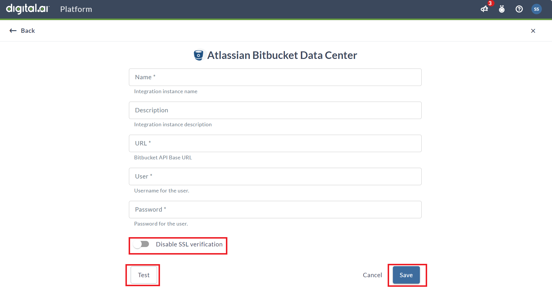 Integrations Form