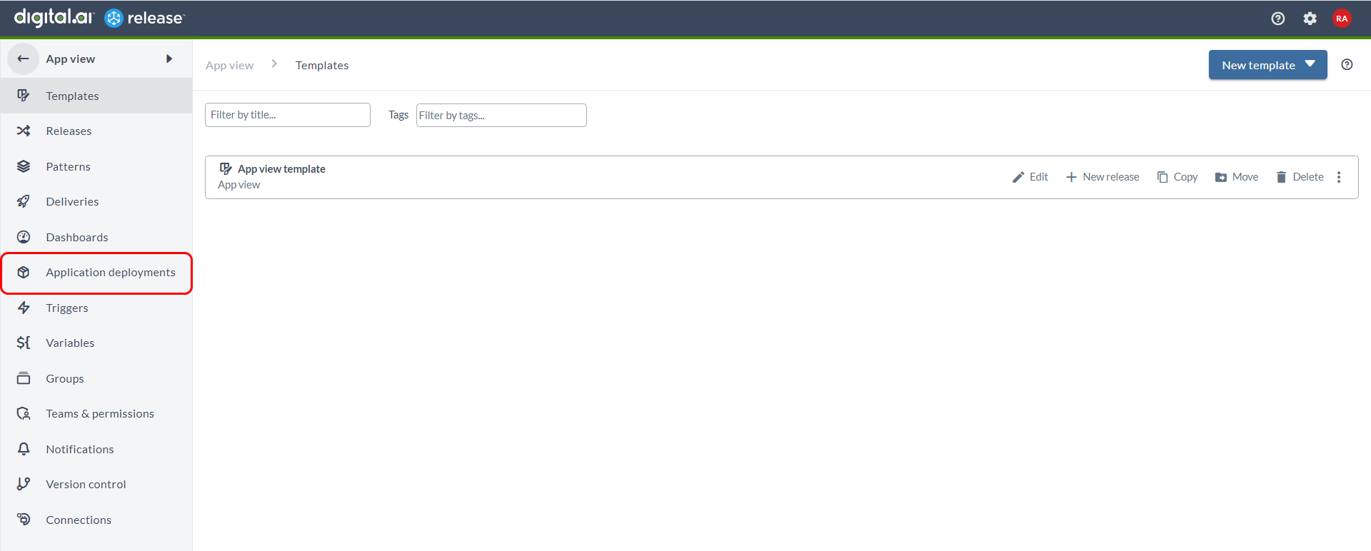 Application deployments
