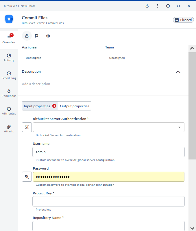 Commit Files task